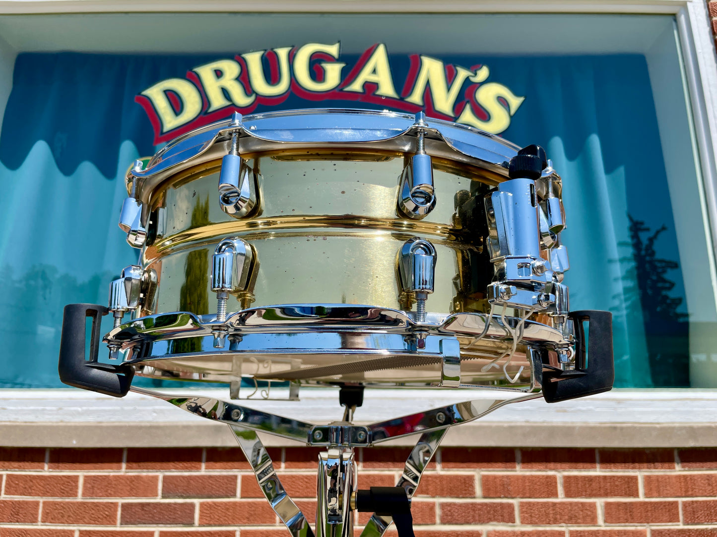 Yamaha SD-4455 Brass Shell 5.5x14 Snare Drum MIJ