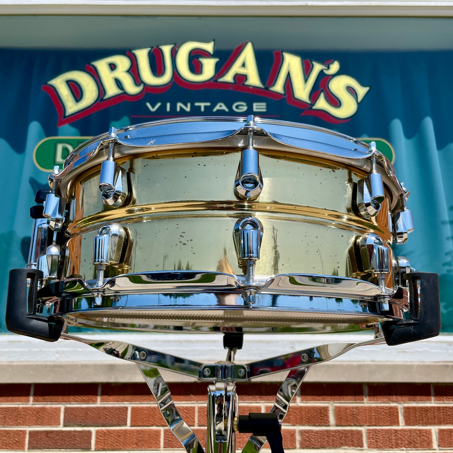 Yamaha SD-4455 Brass Shell 5.5x14 Snare Drum MIJ