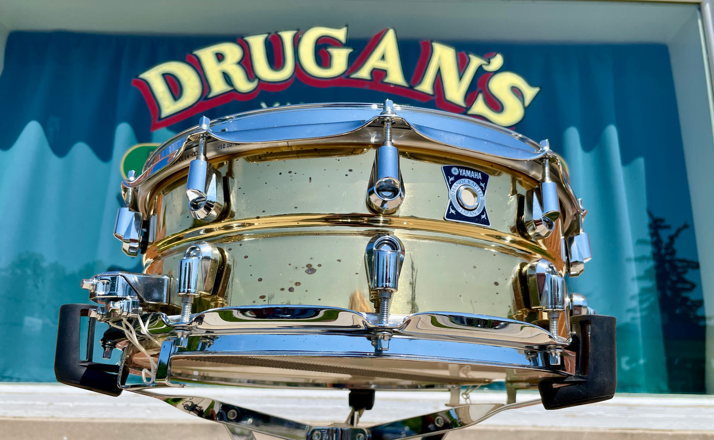 Yamaha SD-4455 Brass Shell 5.5x14 Snare Drum MIJ