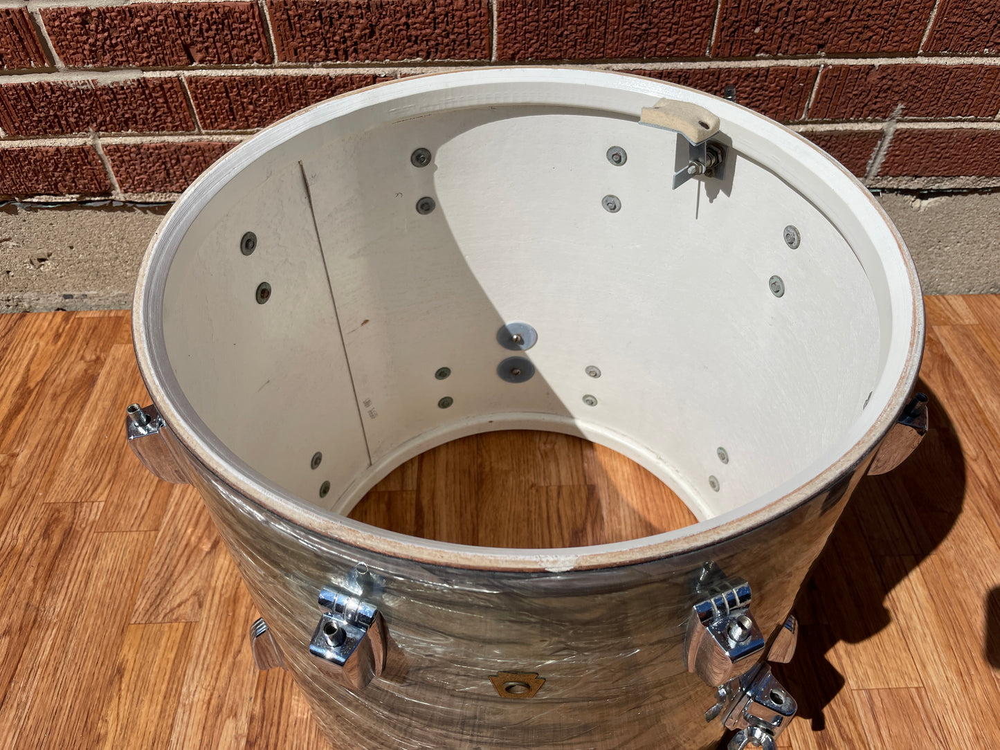 1960s Ludwig 16x16 Super Classic Floor Tom Drum Sky Blue Pearl