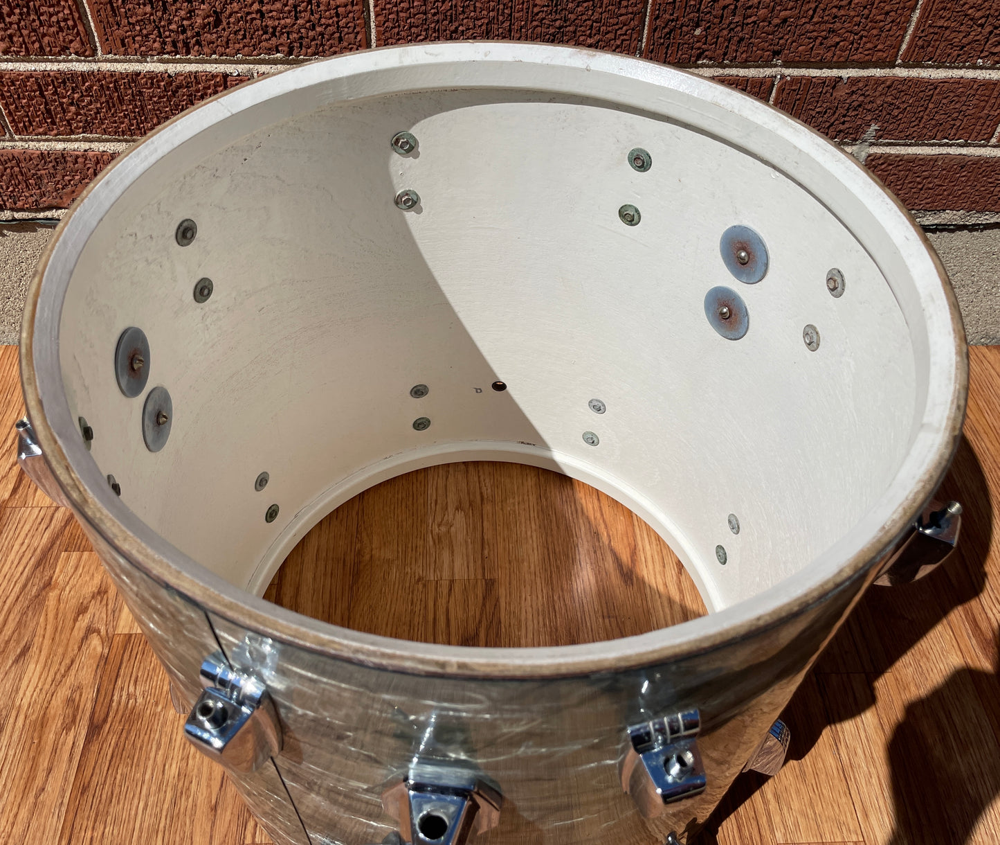1960s Ludwig 16x16 Super Classic Floor Tom Drum Sky Blue Pearl