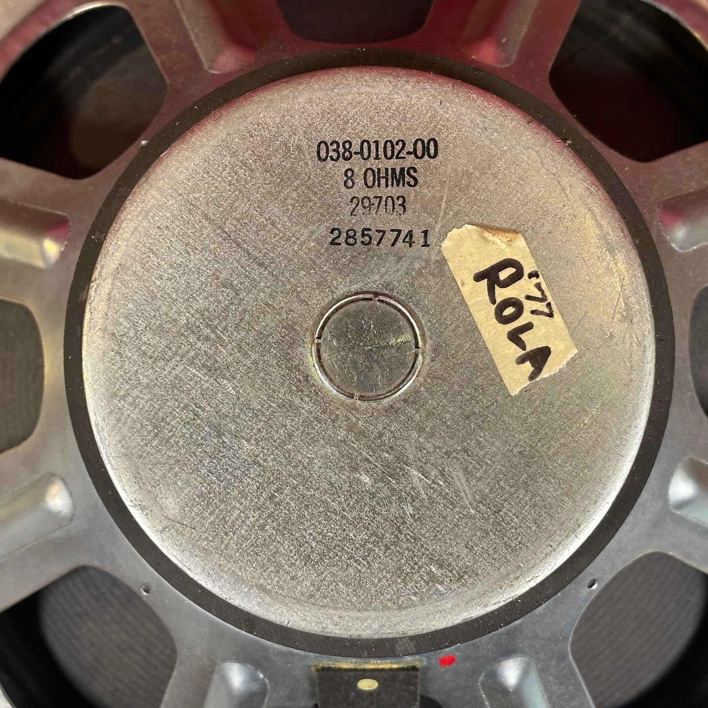 Vintage 15" Rola Speaker 8 Ohms 038-0102-00 For Kustom 215B Cab #1