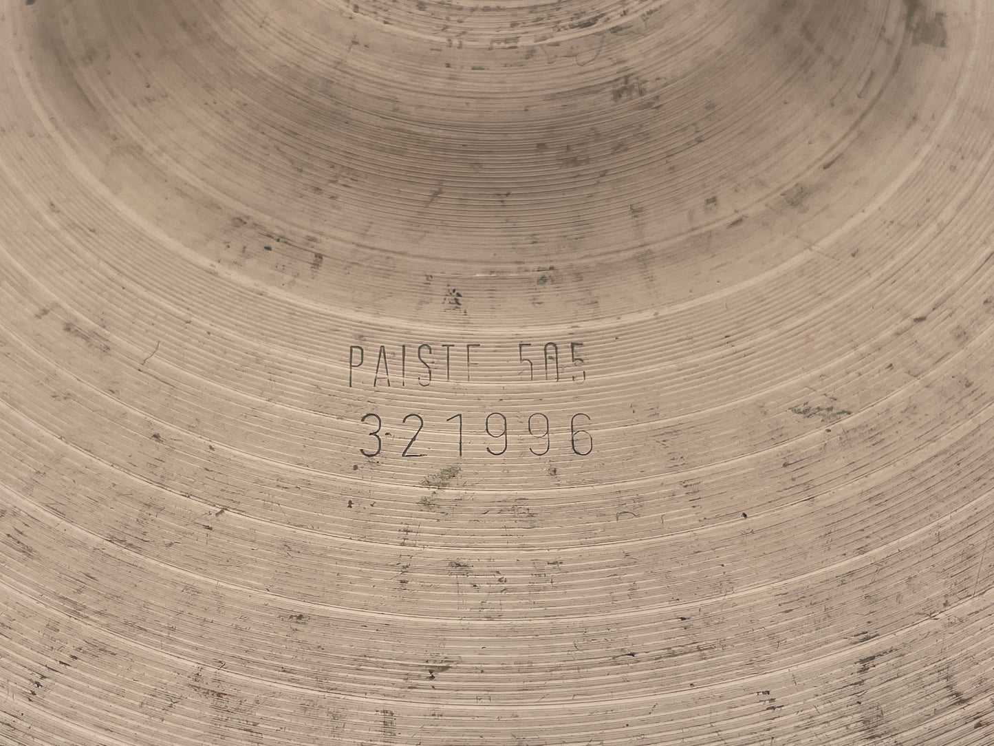 10" Paiste 505 1980s Splash Cymbal 302g Green Label Swiss Made