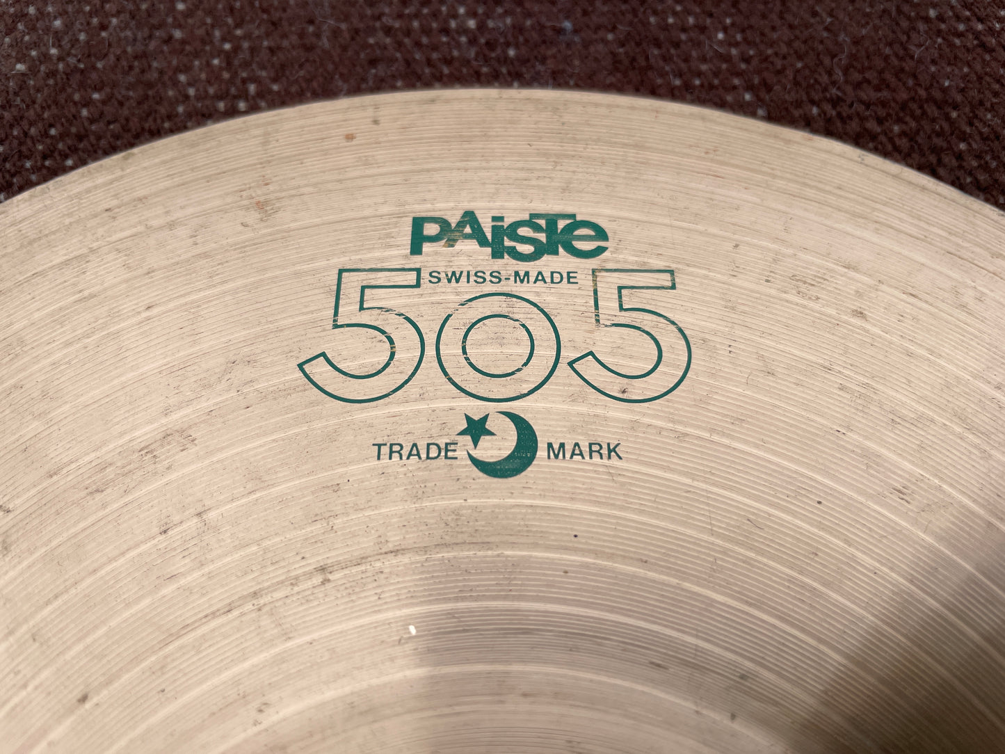 10" Paiste 505 1980s Splash Cymbal 302g Green Label Swiss Made