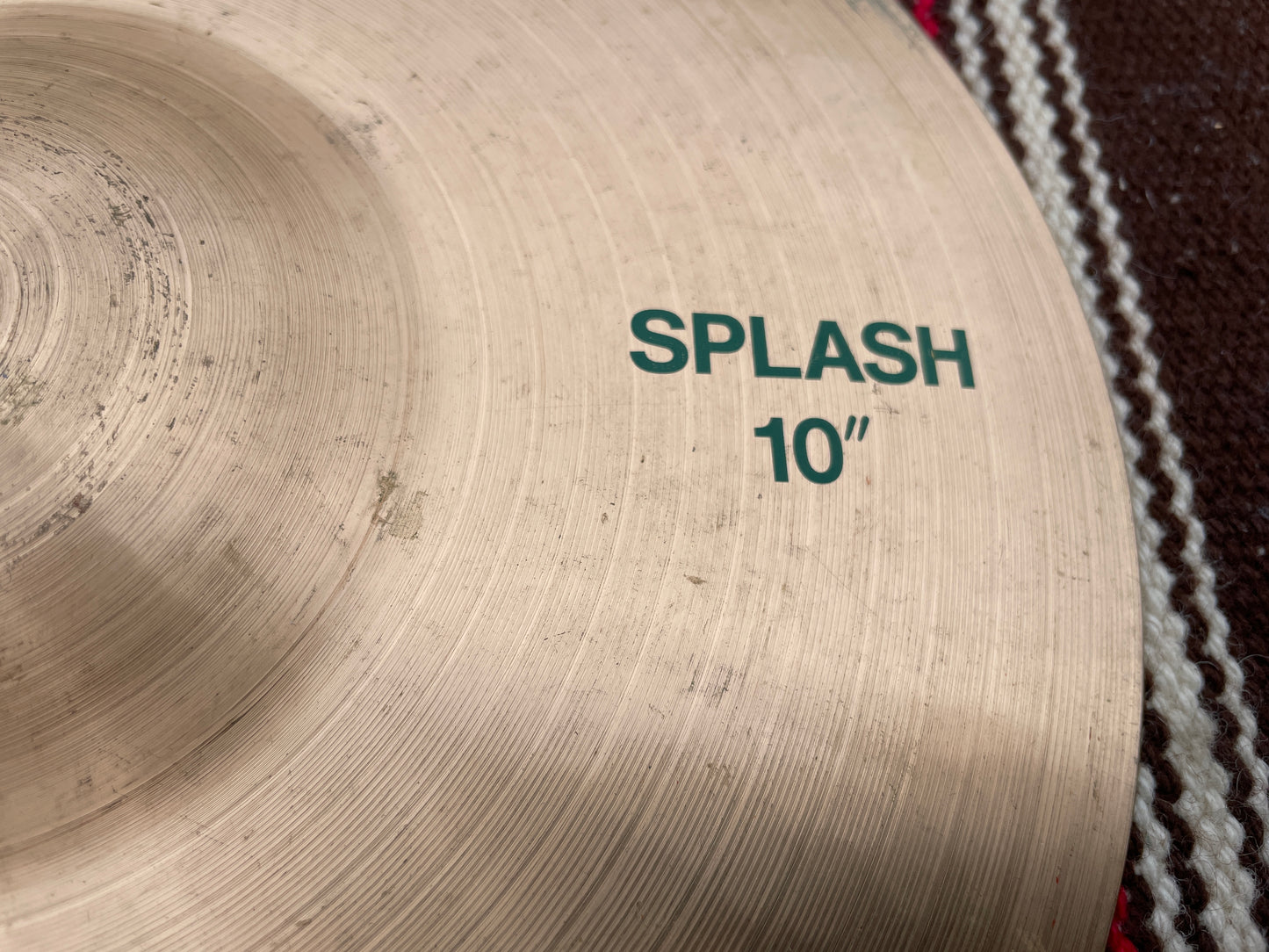 10" Paiste 505 1980s Splash Cymbal 302g Green Label  Swiss Made