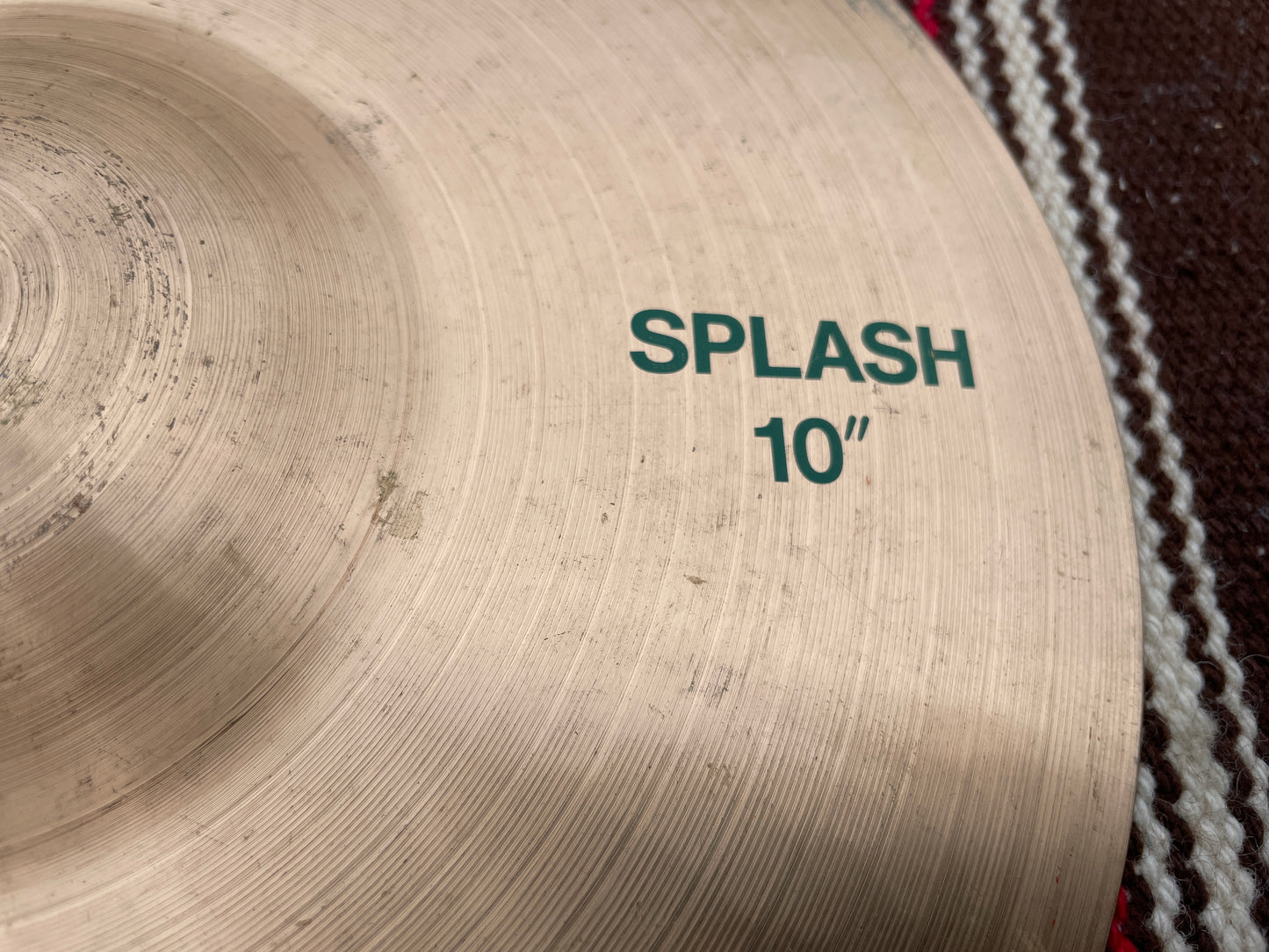 10" Paiste 505 1980s Splash Cymbal 302g Green Label Swiss Made