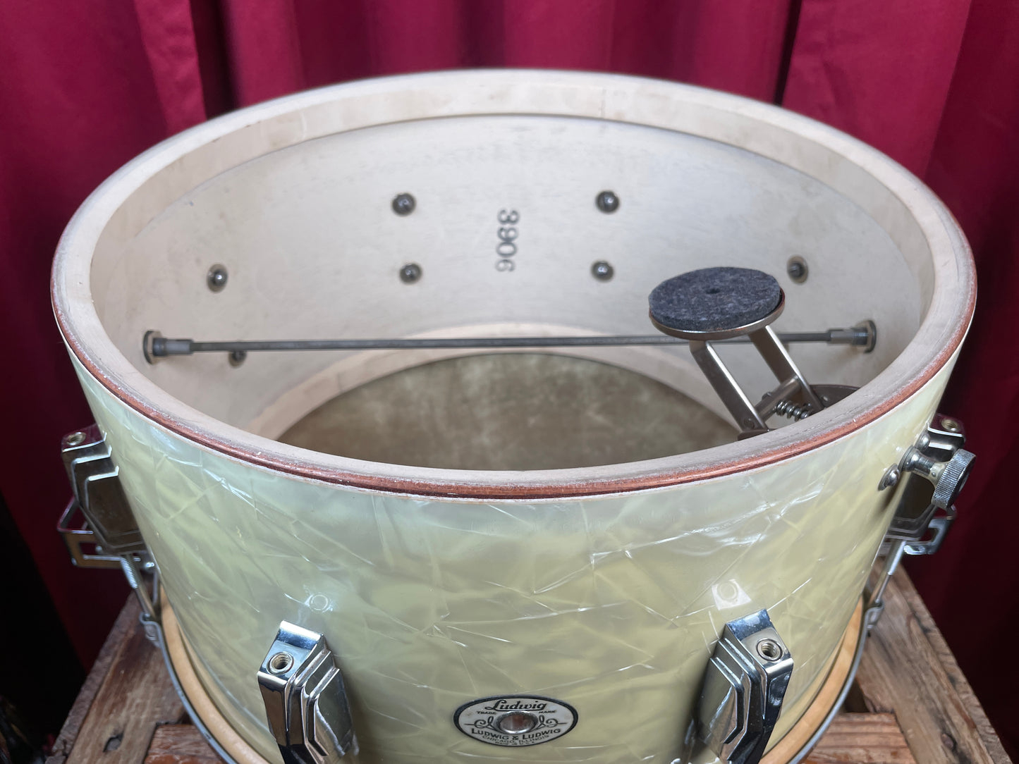 1939 Ludwig Drum Set Avalon Pearl 28/13/16 w/ 8x14 Snare White Marine Pearl