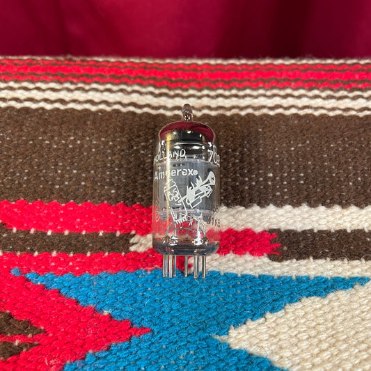 Vintage 1961 Amperex Bugle Boy 7025 / 12AX7 / ECC83 Preamp Tube Valve #49
