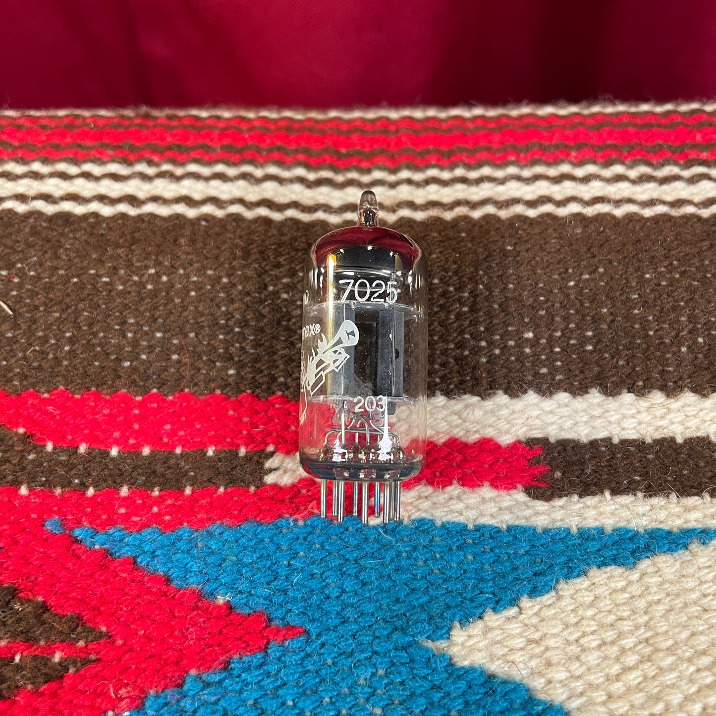 Vintage 1961 Amperex Bugle Boy 7025 / 12AX7 / ECC83 Preamp Tube Valve #49