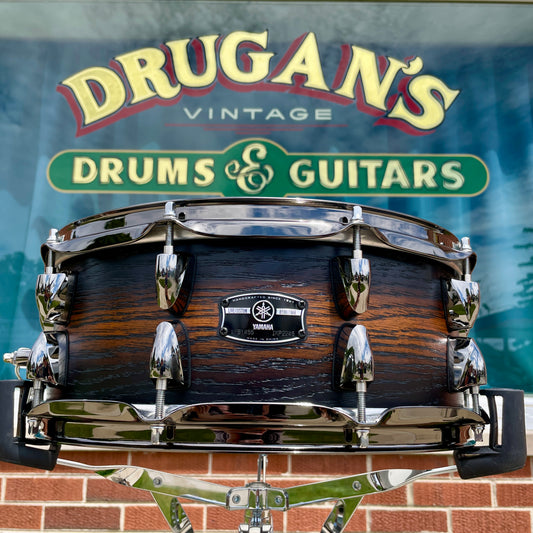 Yamaha Live Custom Hybrid Oak 5.5x14 Snare Drum UZU Earth Sunburst