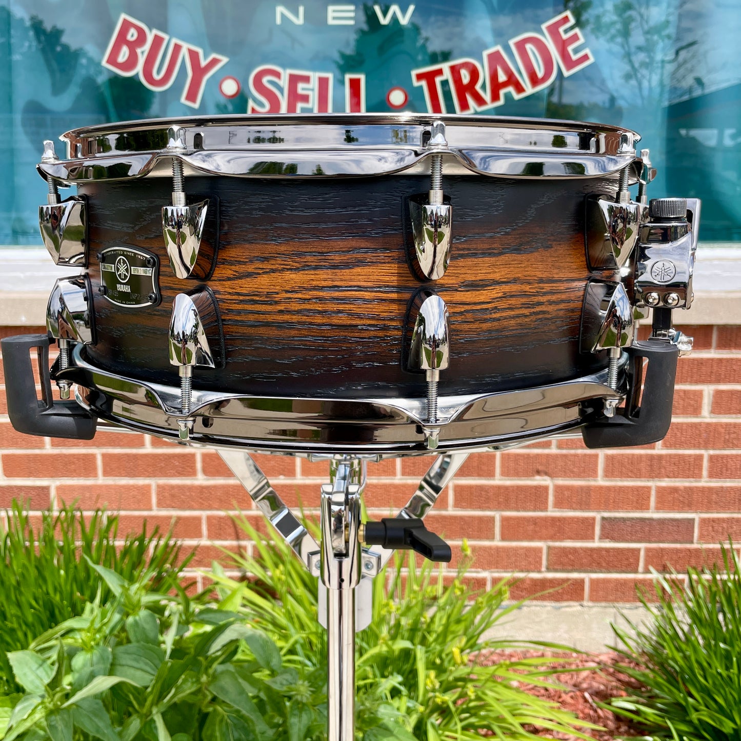 Yamaha Live Custom Hybrid Oak 5.5x14 Snare Drum UZU Earth Sunburst