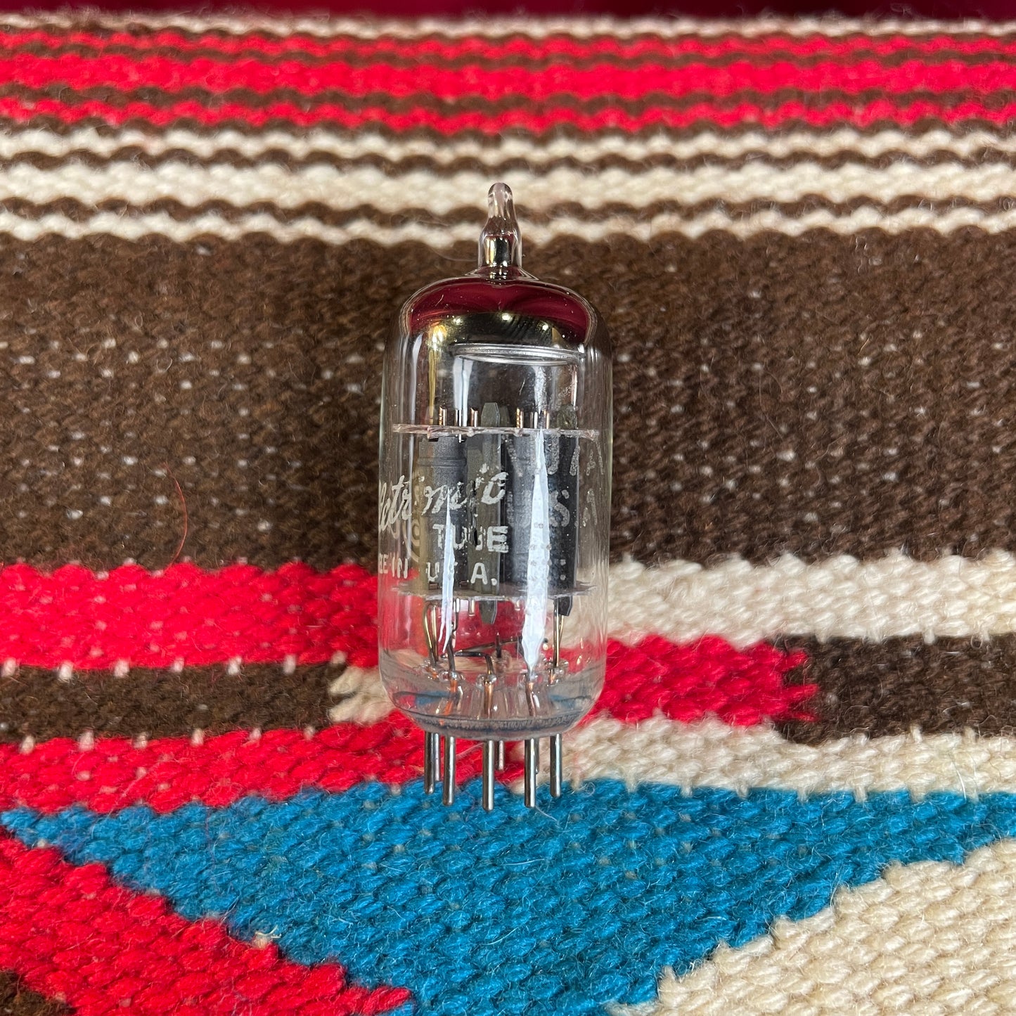 Vintage GE 12AU7A Short Plate Preamp Tube Valve Made In USA #47