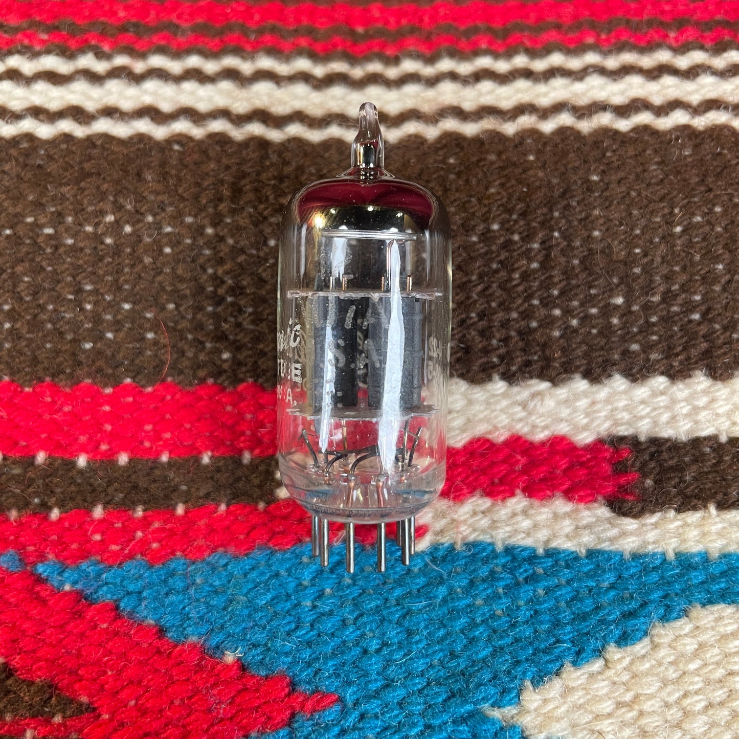 Vintage GE 12AU7A Short Plate Preamp Tube Valve Made In USA #47