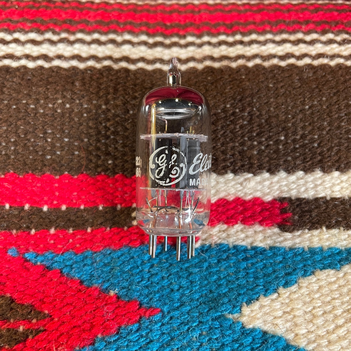 Vintage GE 12AU7A Short Plate Preamp Tube Valve Made In USA #47