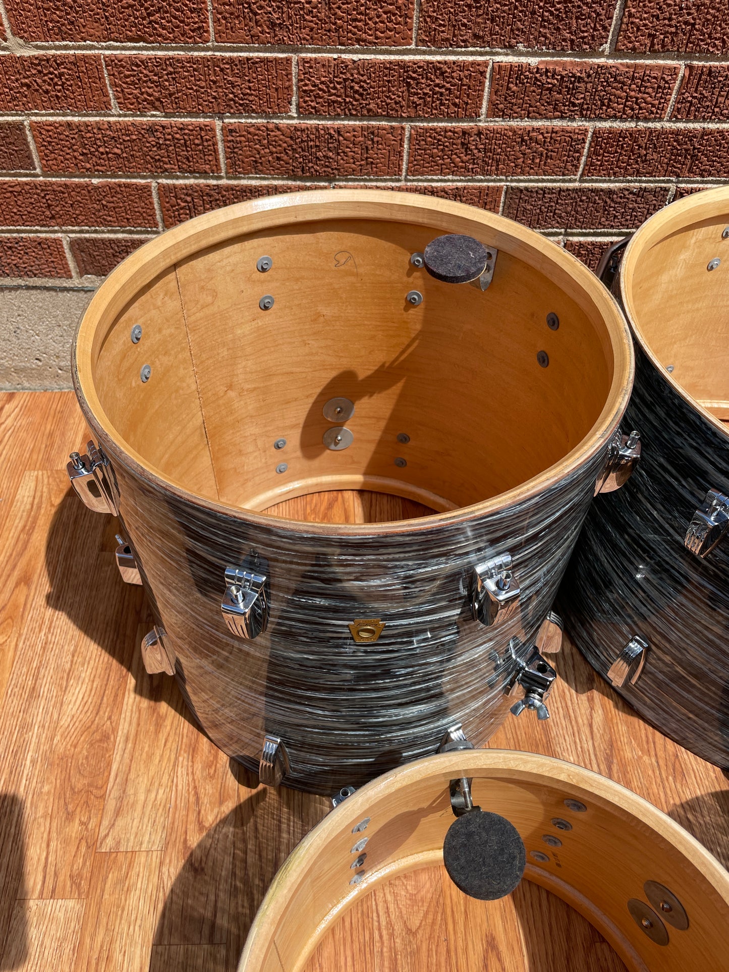 1960s Ludwig Hollywood Outfit Drum Set Oyster Blue Pearl Collectors Grade!