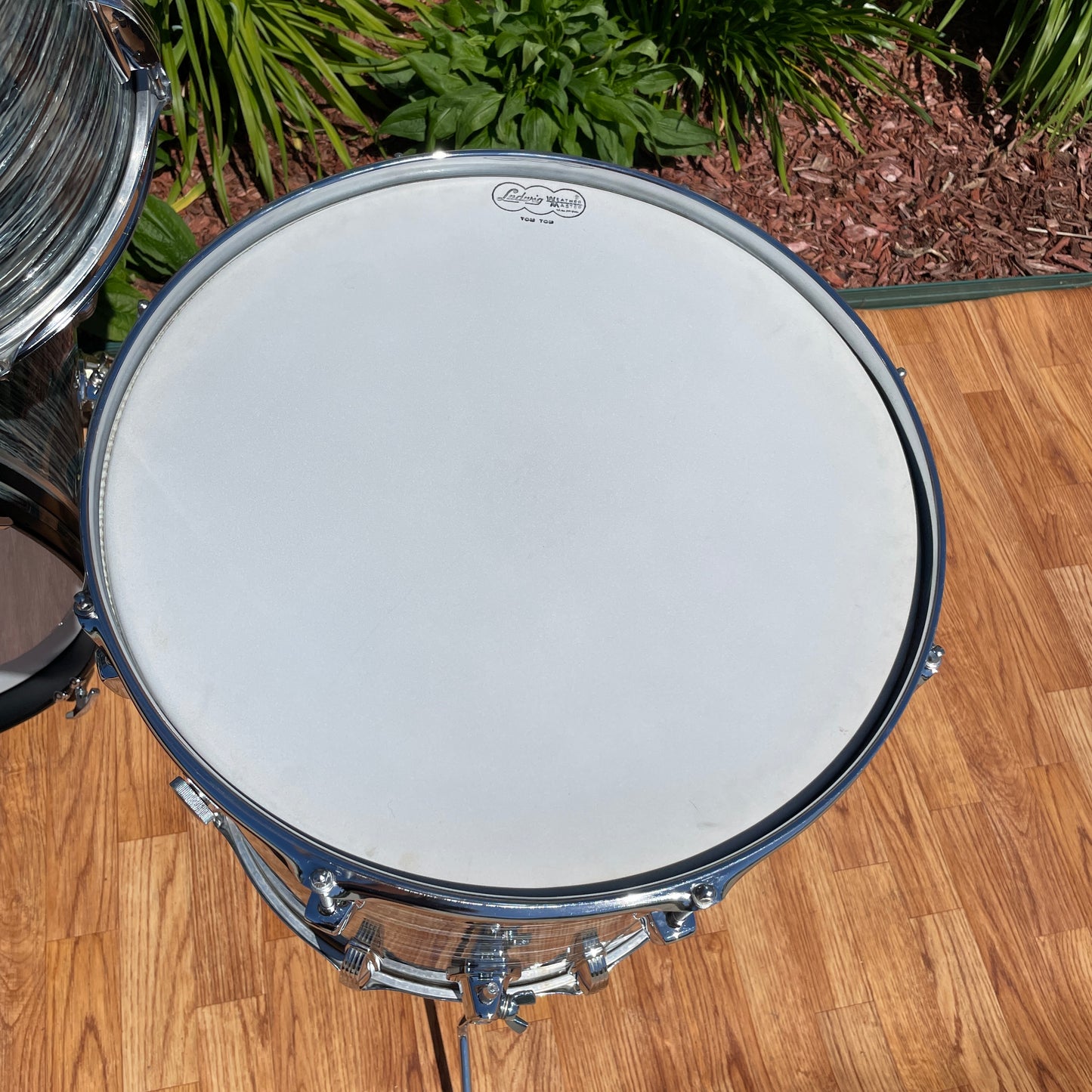 1960s Ludwig Hollywood Outfit Drum Set Oyster Blue Pearl Collectors Grade!