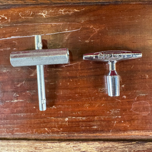 Vintage 1960s Gretsch Drum Tuning Key & Rail Consolette Hex Wrench