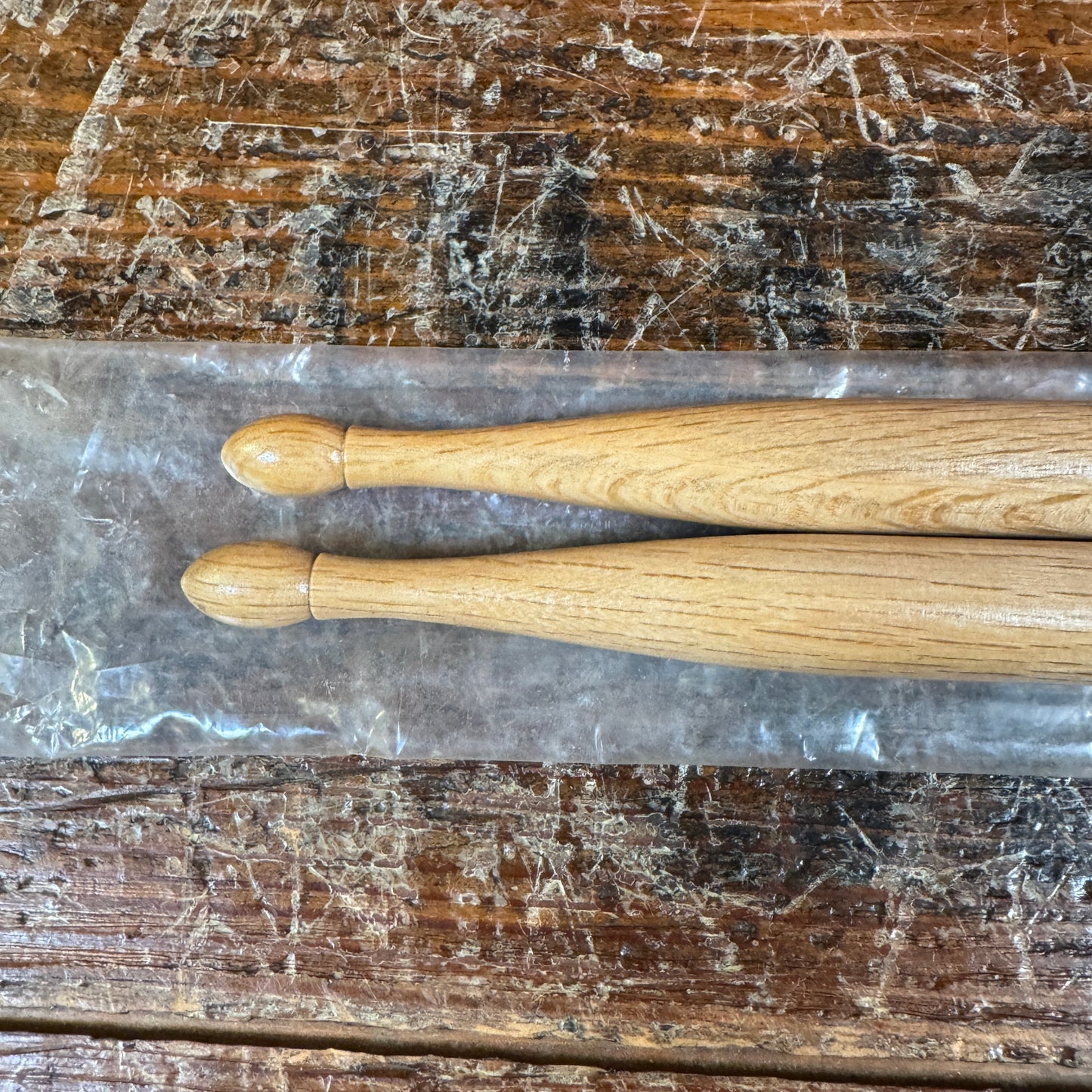 1960s Camco Astro Oak 2B Wood Tip Drum Sticks w/ Original Bag NOS