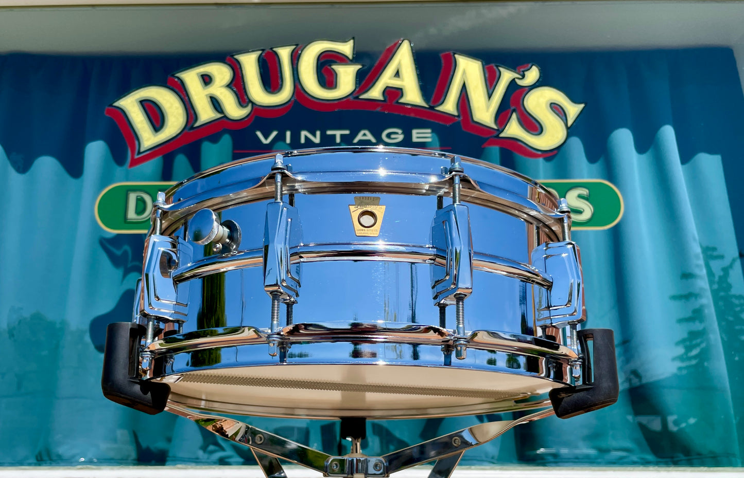 1968 Ludwig 5x14 Supraphonic No. 400 Snare Drum Supra-Phonic CLEAN!
