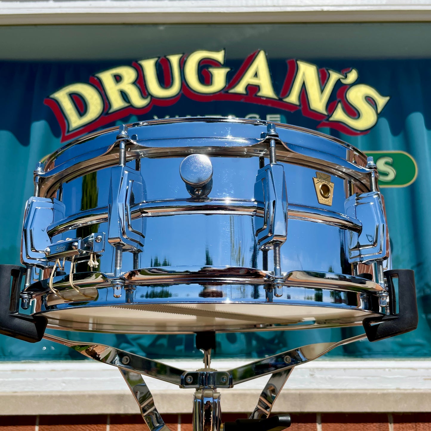 1968 Ludwig 5x14 Supraphonic No. 400 Snare Drum Supra-Phonic CLEAN!