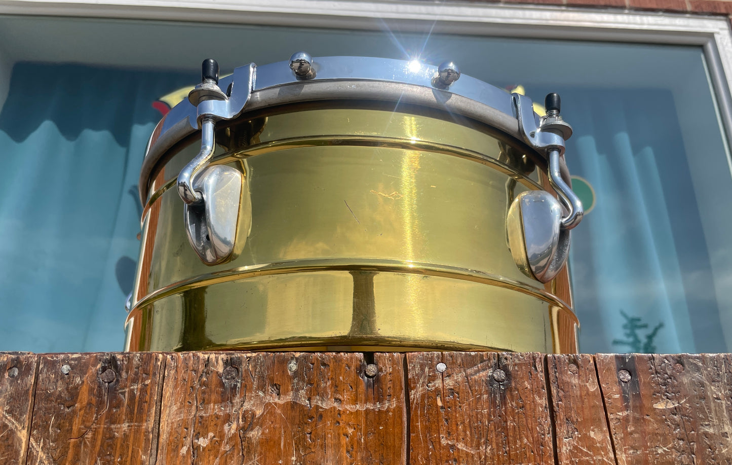 1980s Gon Bops Mariano Model 13" Brass Timbale