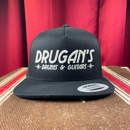 Drugan's Drums & Guitars Snapback Hat - Black