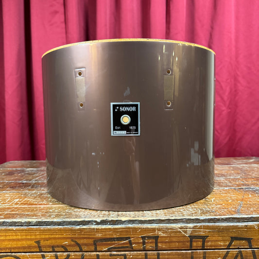1970s Sonor Phonic 10x14 Concert Tom Drum Shell Single Metallic Bronze
