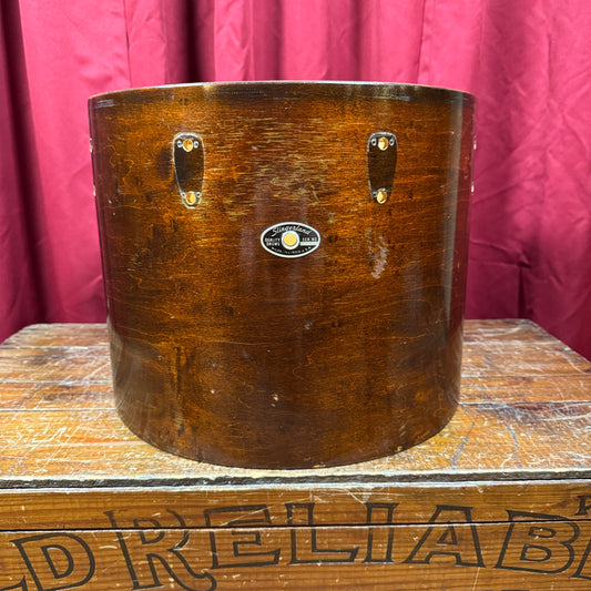 1970s Slingerland 12x15 Concert Tom Drum Shell Single Mahogany 3-Ply
