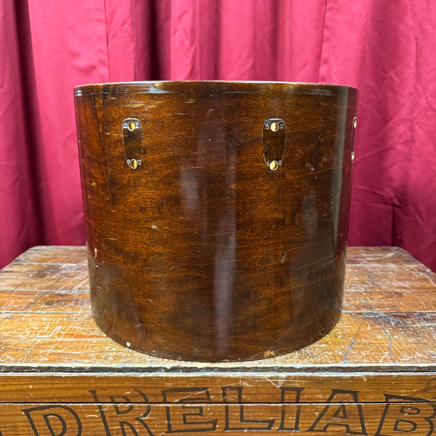 1970s Slingerland 12x15 Concert Tom Drum Shell Single Mahogany 3-Ply