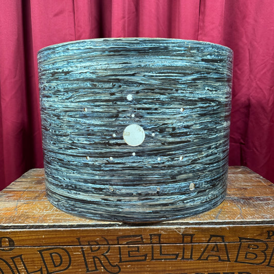 1960s Ludwig 14x20 Club Date Bass Drum Shell Oyster Blue Pearl