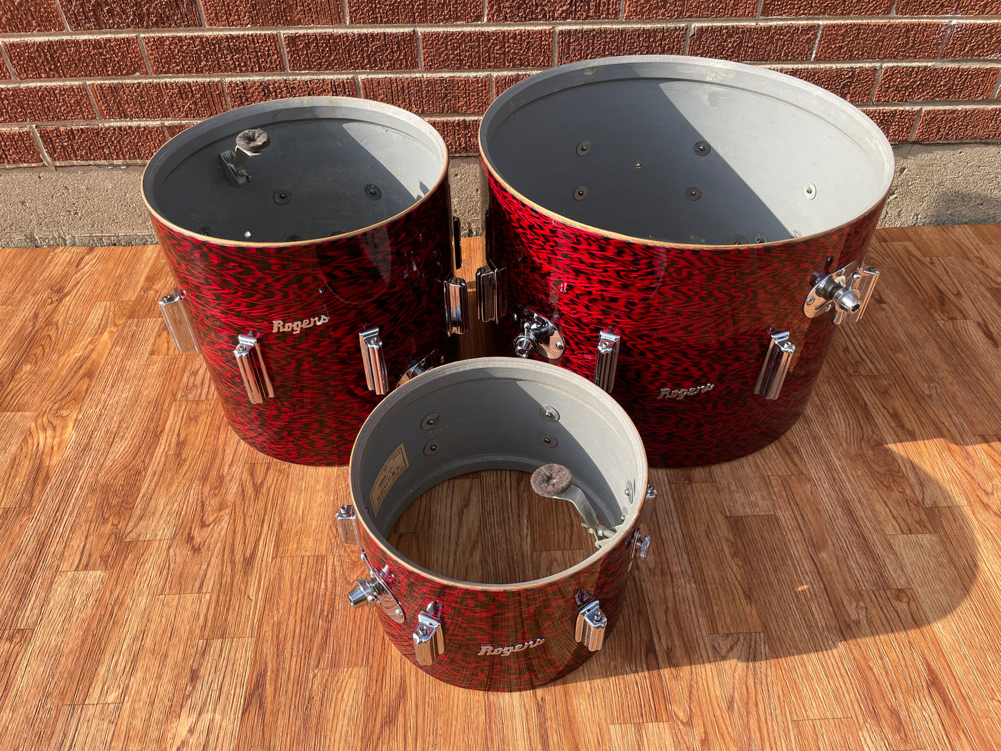 1960s Rogers Cleveland Tower Delta Drum Set Red Onyx 20/12/14