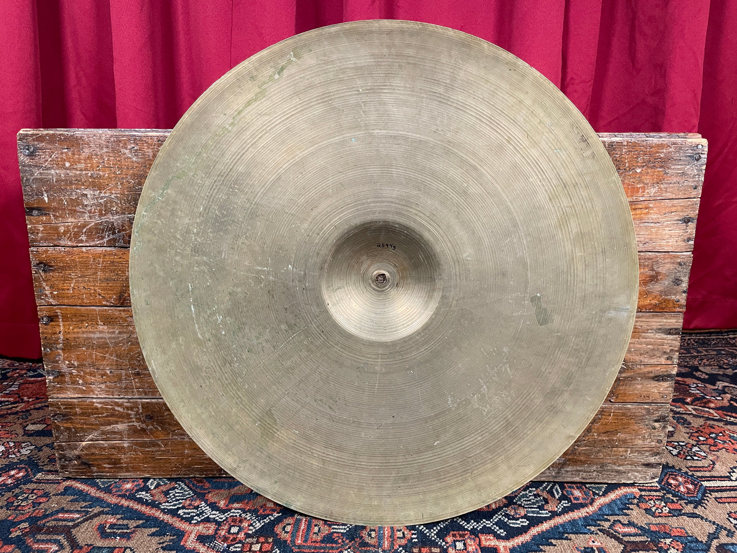 22" Zildjian A 1950s Large Stamp Ride Cymbal 2594g *Video Demo*