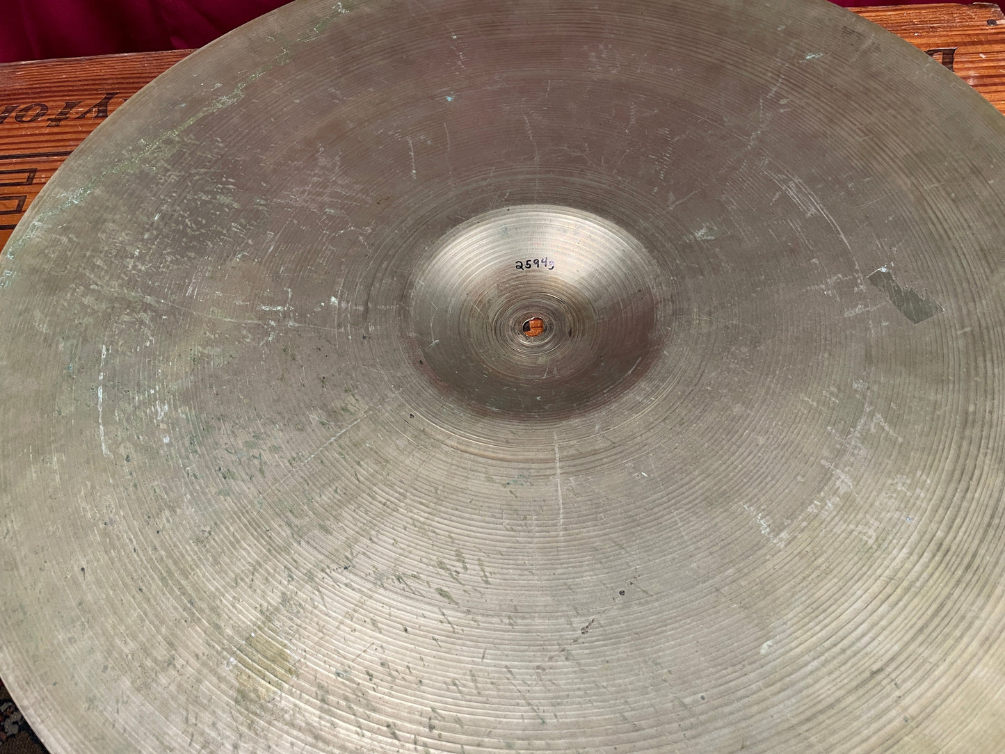 22" Zildjian A 1950s Large Stamp Ride Cymbal 2594g *Video Demo*