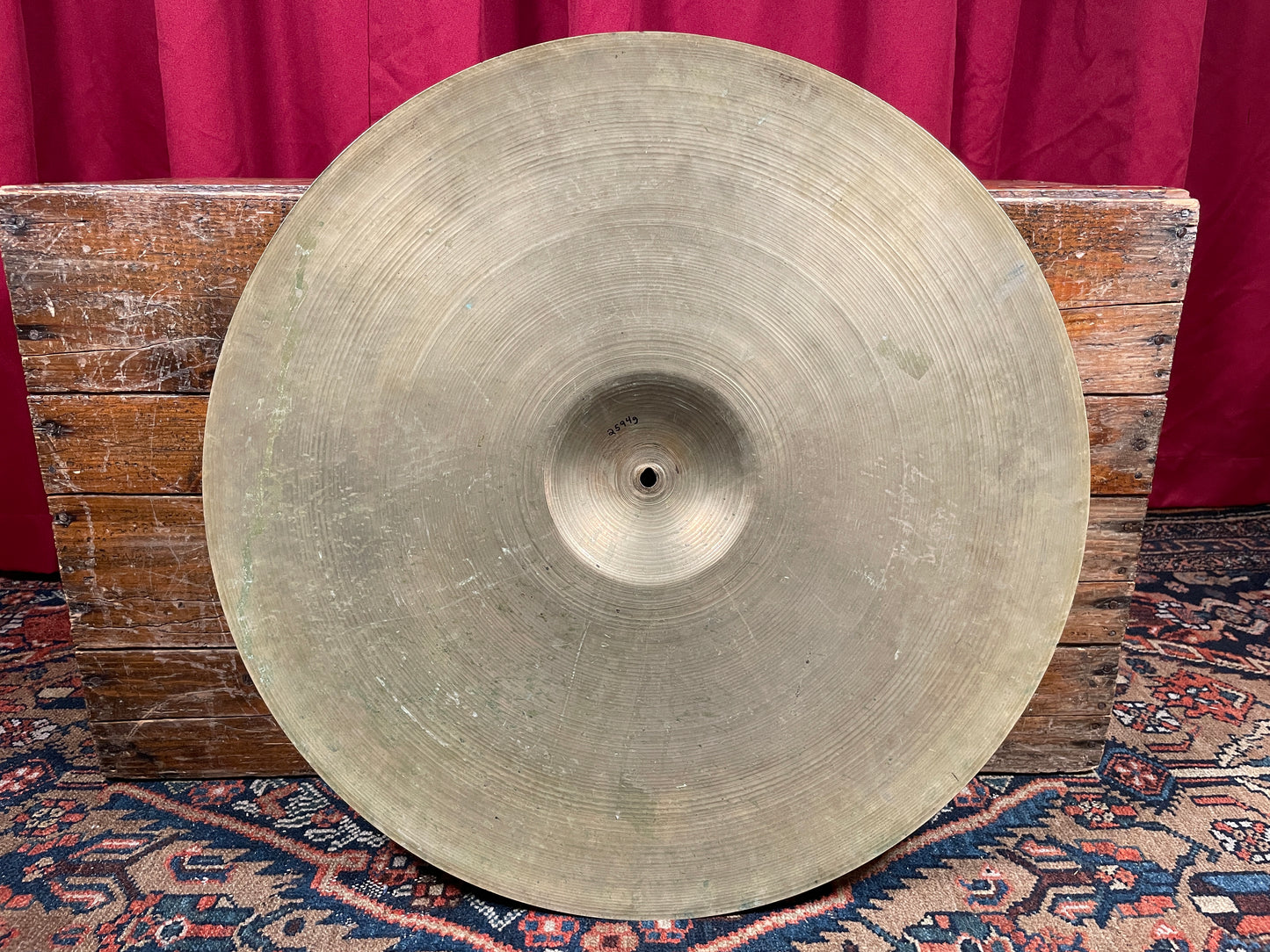 22" Zildjian A 1950s Large Stamp Ride Cymbal 2594g *Video Demo*