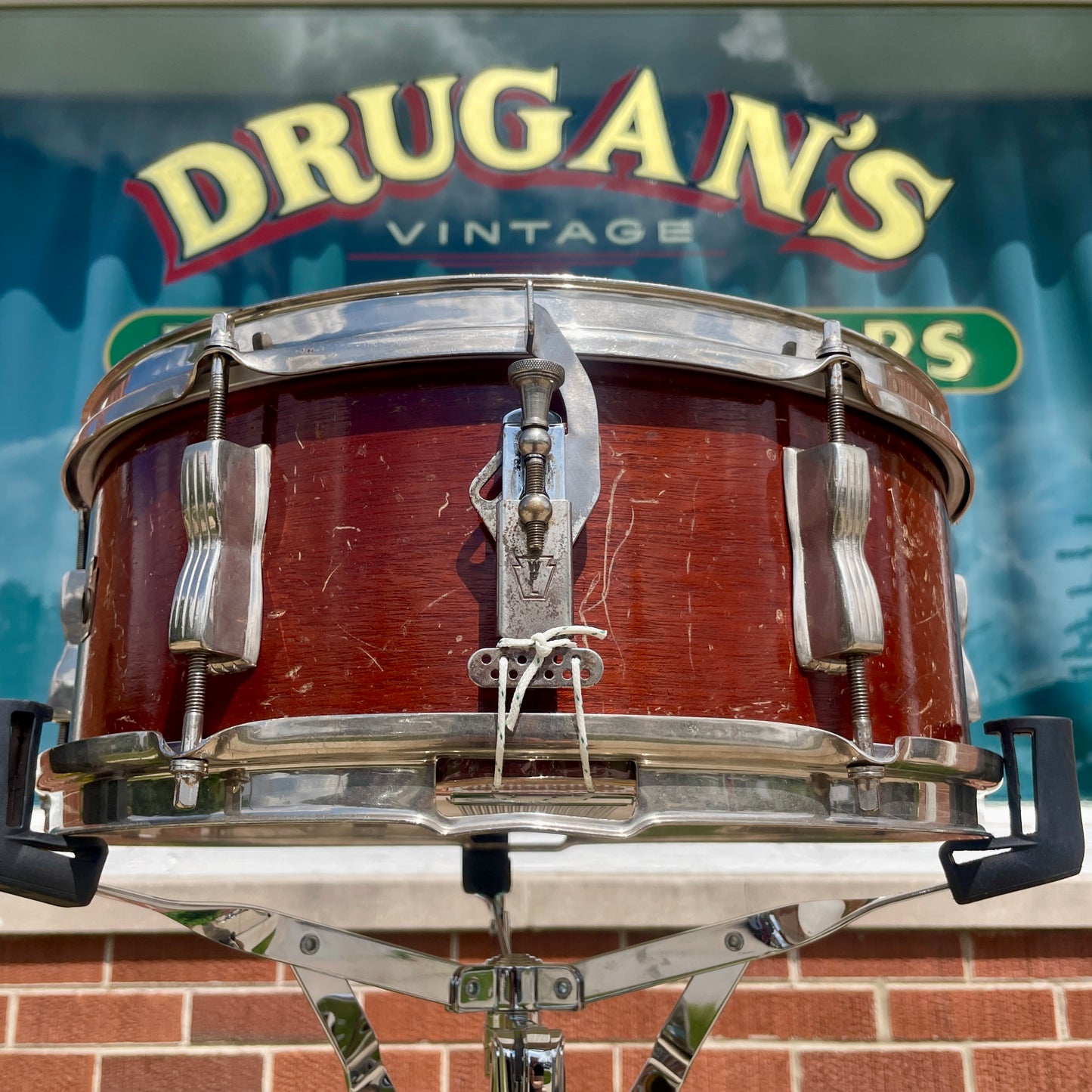 1957 WFL Ludwig 5.5x14 Model 491 Supreme Concert / Pioneer Snare Drum Mahogany