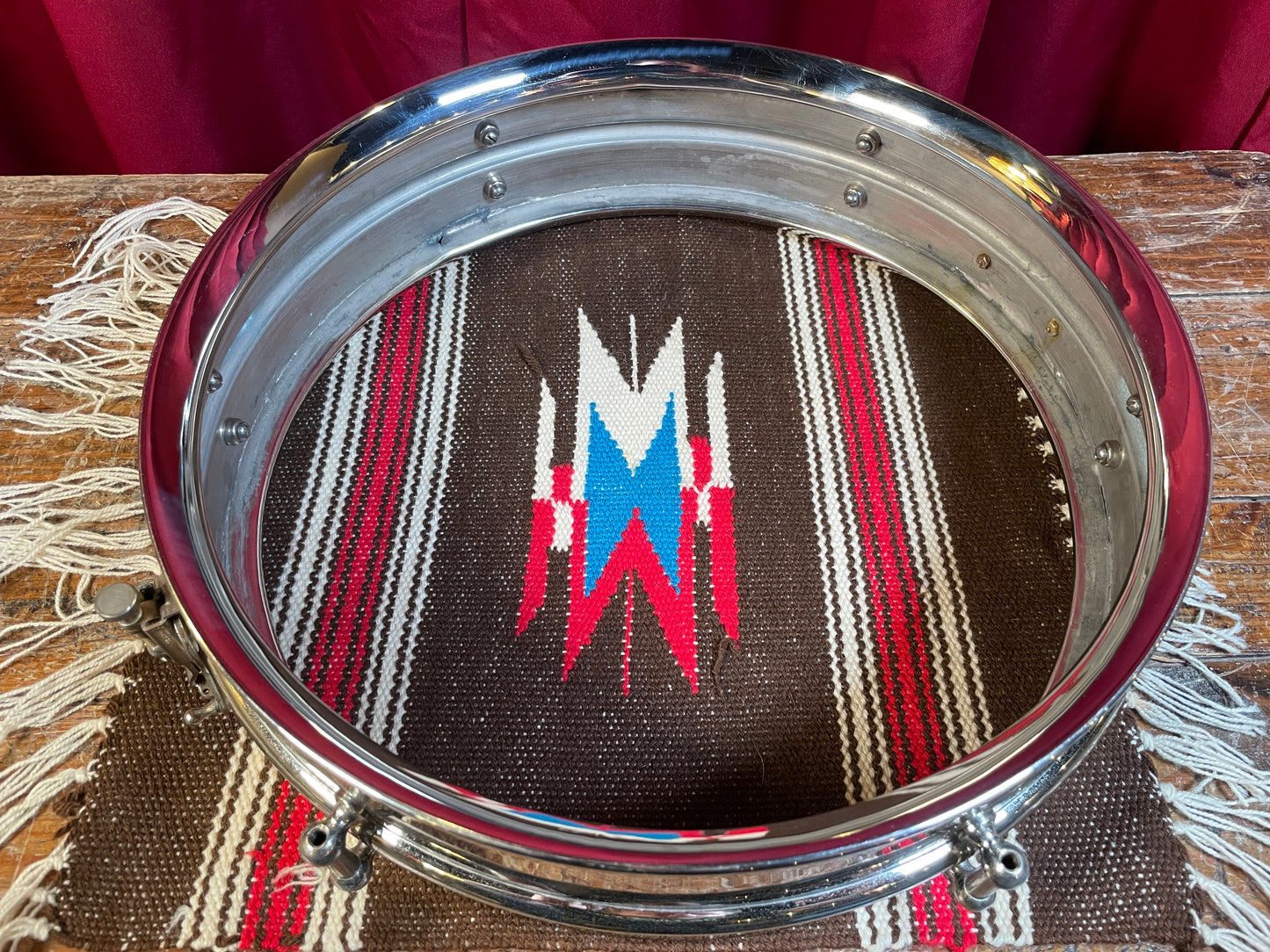 1920s Ludwig 4x14 Dance Model Universal 2-Pc Nickel Over Brass Shell Snare Drum