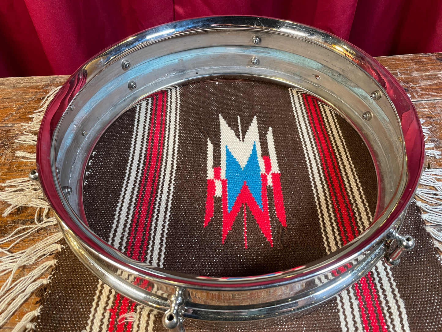 1920s Ludwig 4x14 Dance Model Universal 2-Pc Nickel Over Brass Shell Snare Drum