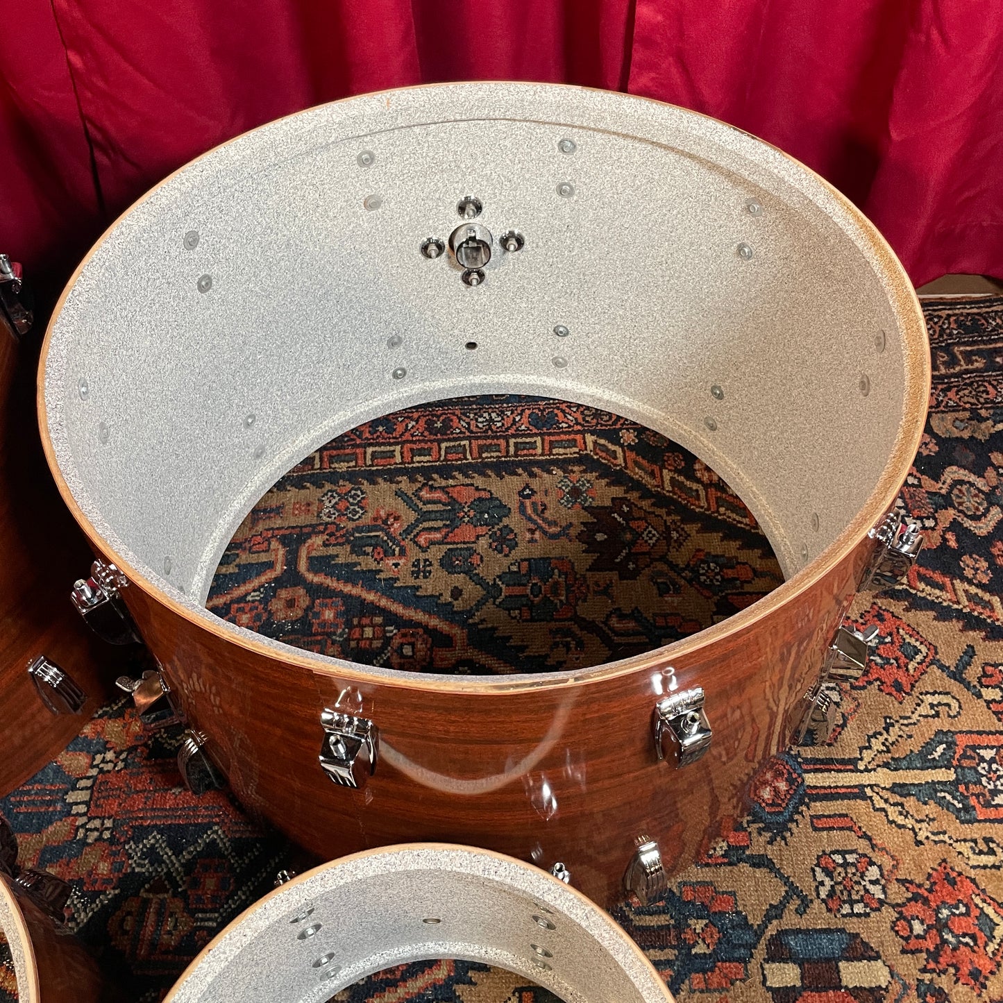 1970s Ludwig Big Beat 3-Ply Drum Set Mahogany Cortex 22/12/13/16