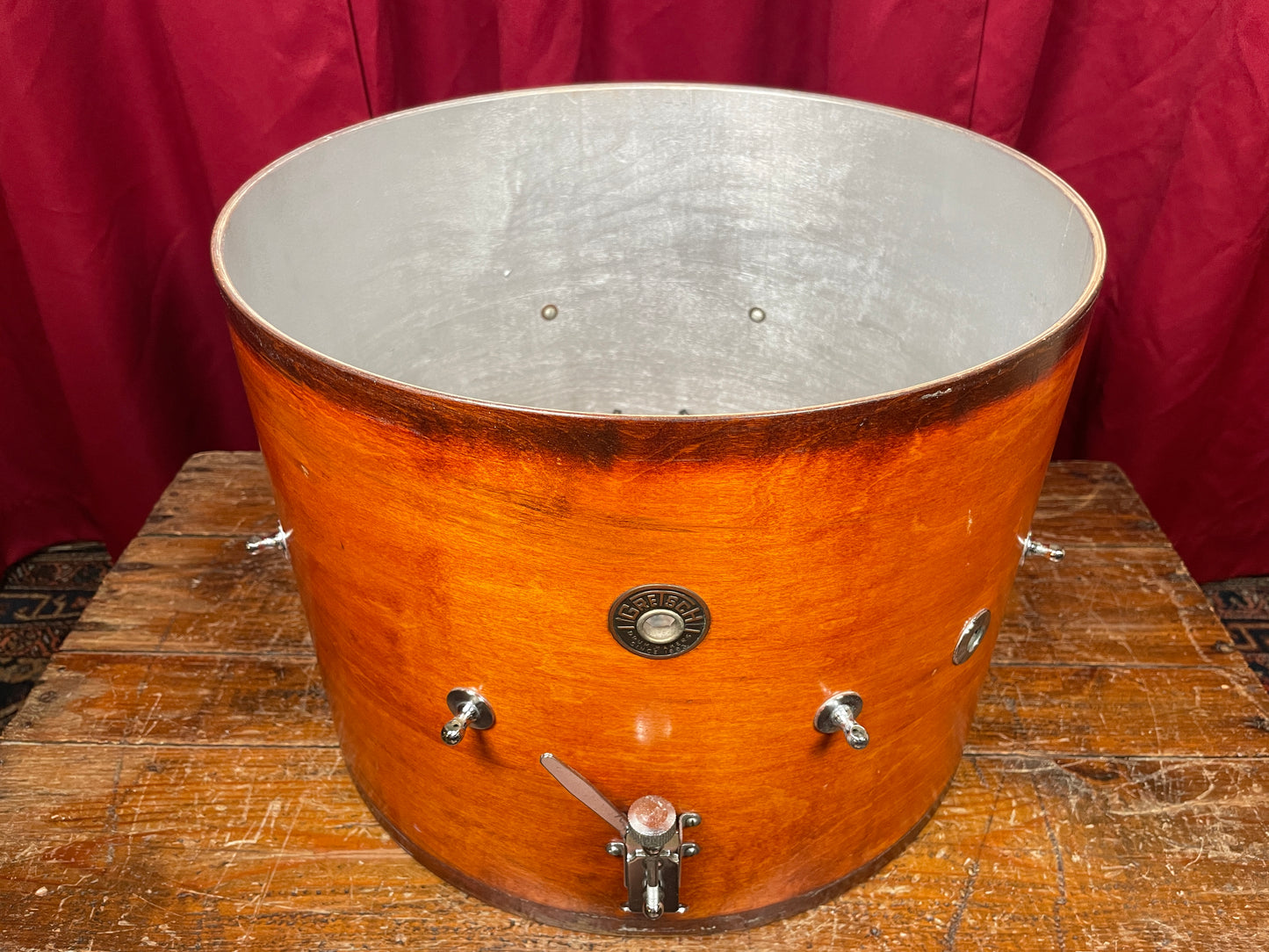 1960s Gretsch 12x16 Renown PX4532 Marching Snare Drum Mahogany
