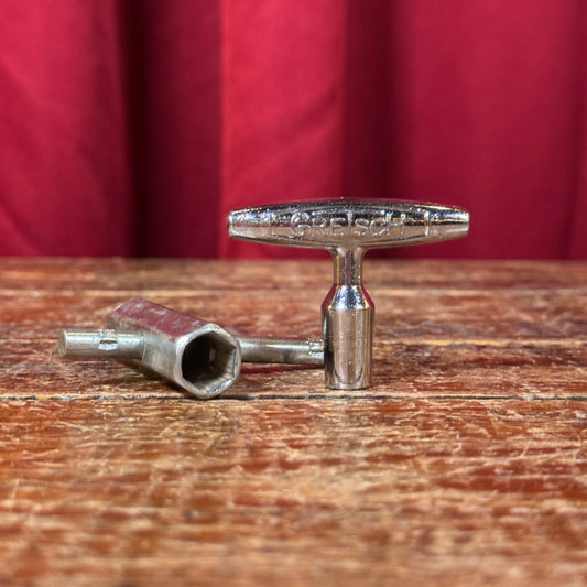 Vintage 1960s Gretsch Drum Tuning Key & Rail Consolette Hex Wrench