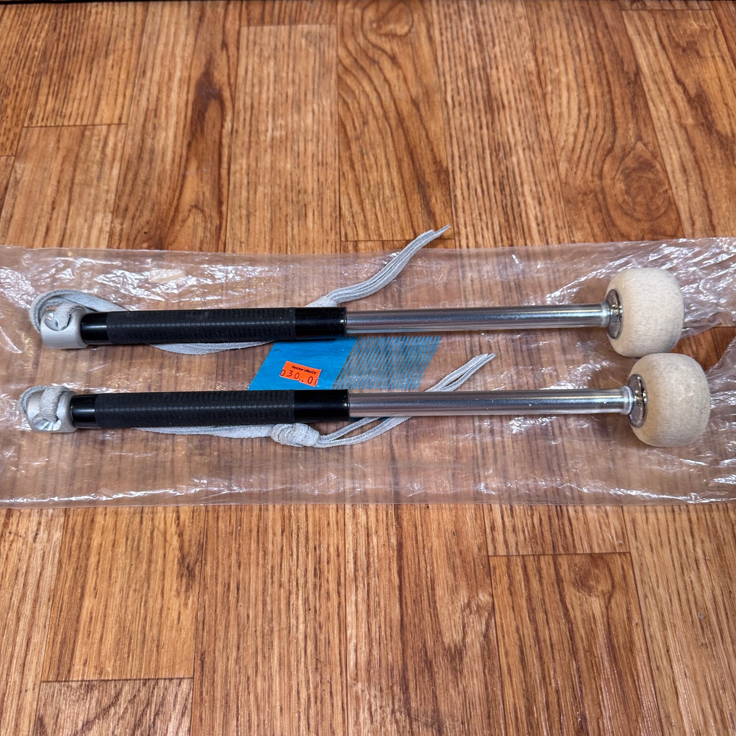 1970s Ludwig No. 2333 Tenor Drum Sticks Marching Mallet Pair
