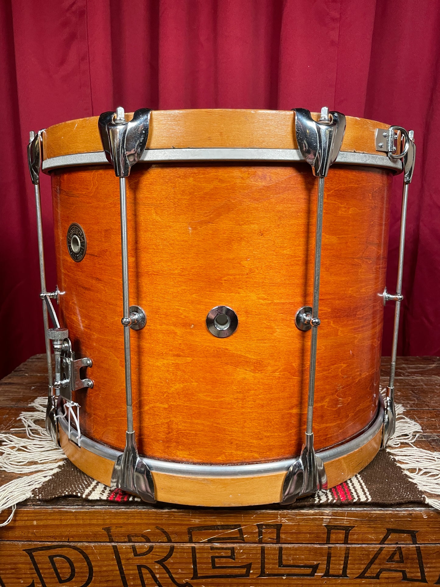 1960s Gretsch 12x16 Renown PX4532 Marching Snare Drum Mahogany