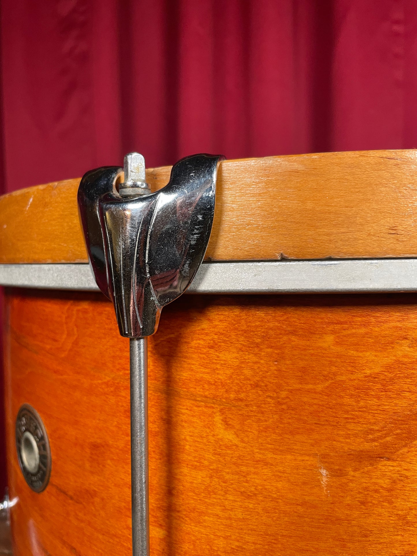1960s Gretsch 12x16 Renown PX4532 Marching Snare Drum Mahogany