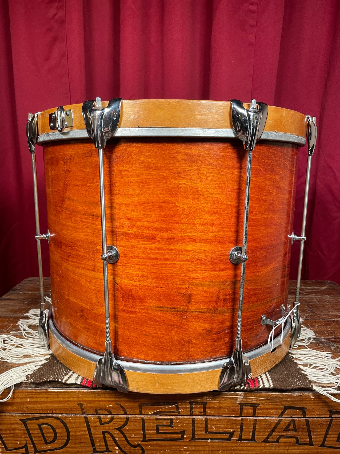 1960s Gretsch 12x16 Renown PX4532 Marching Snare Drum Mahogany