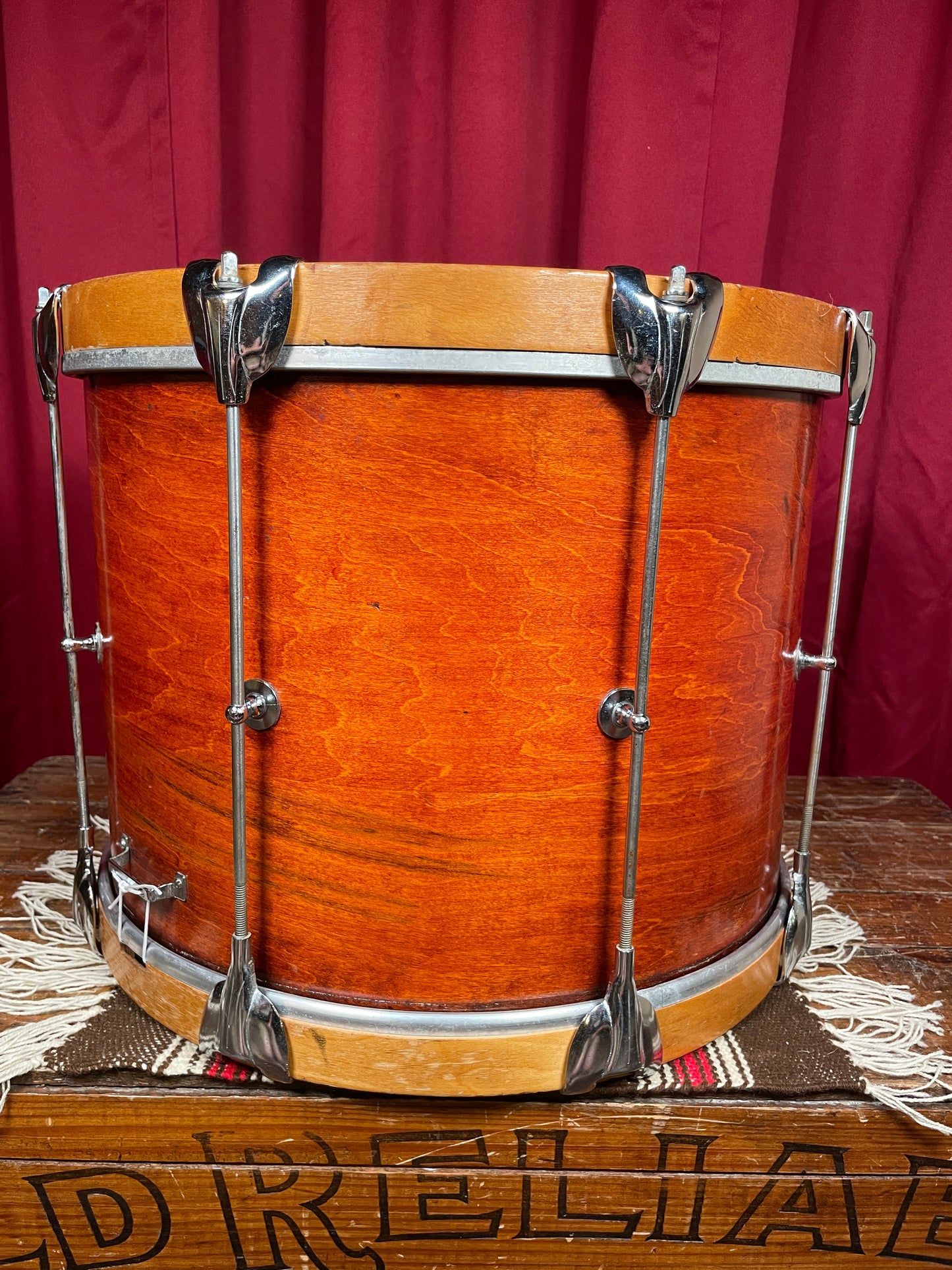 1960s Gretsch 12x16 Renown PX4532 Marching Snare Drum Mahogany