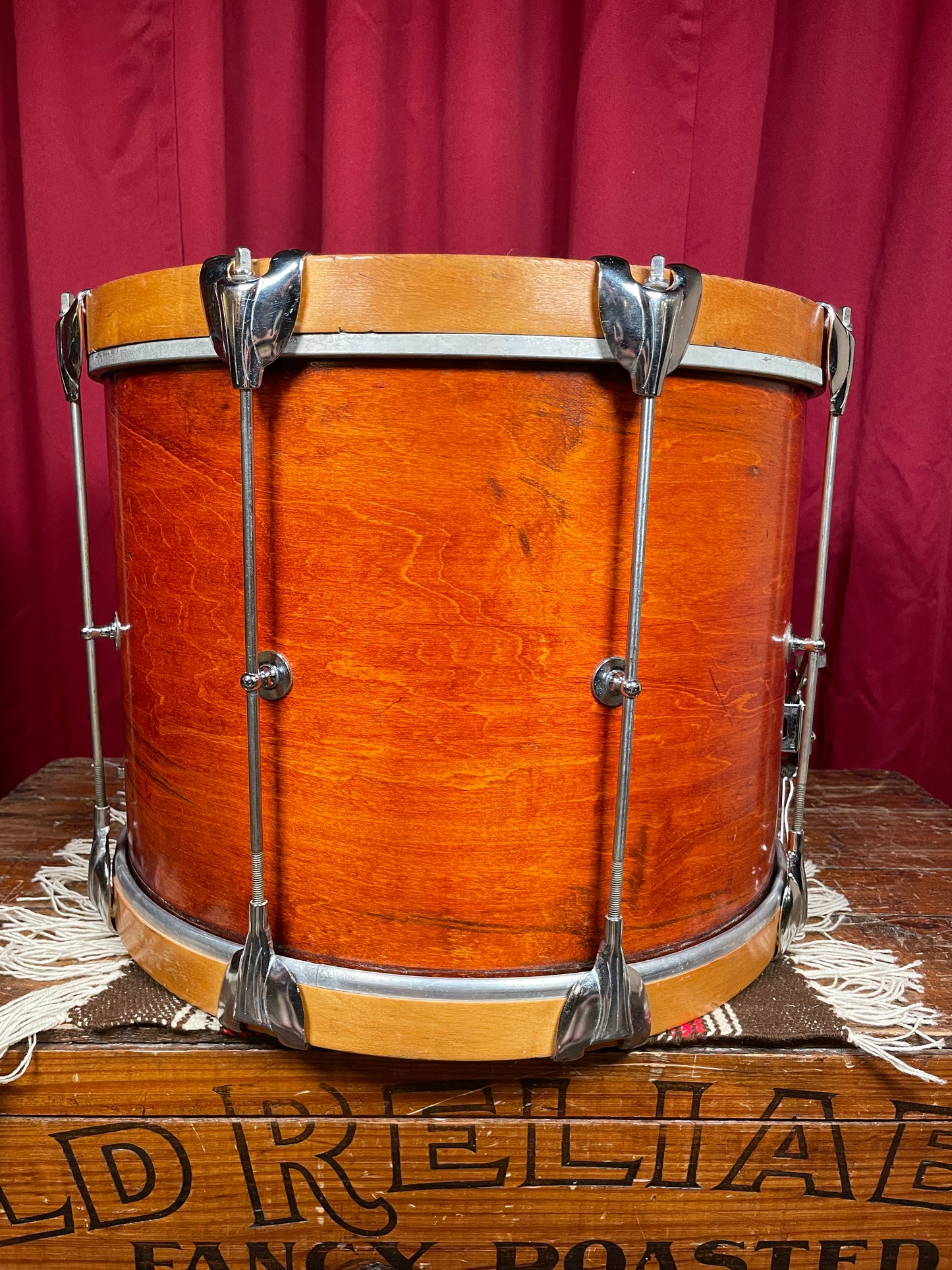 1960s Gretsch 12x16 Renown PX4532 Marching Snare Drum Mahogany