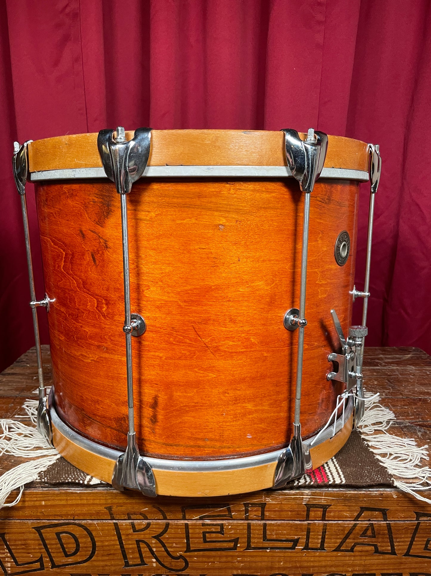 1960s Gretsch 12x16 Renown PX4532 Marching Snare Drum Mahogany
