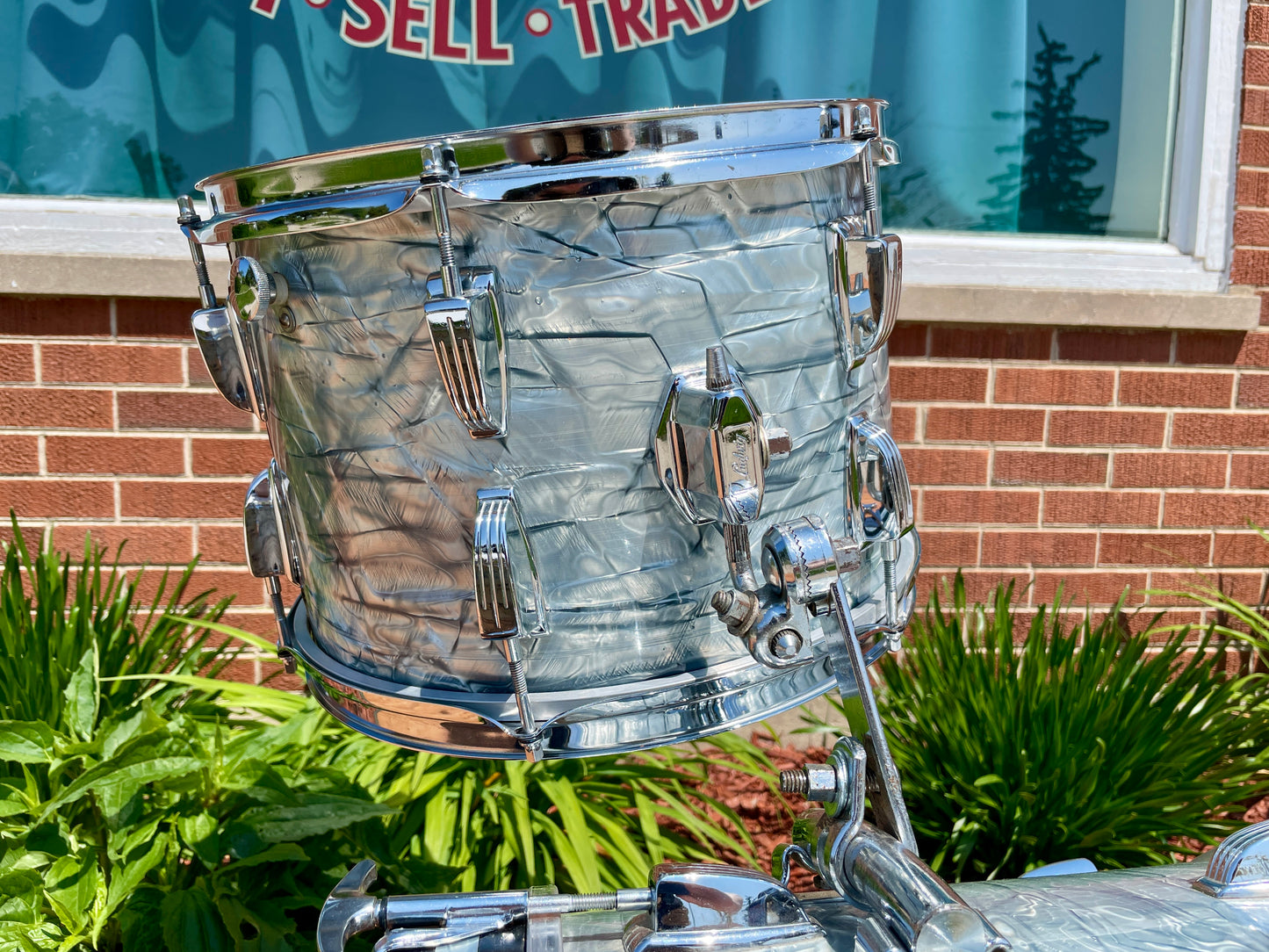 1970s Ludwig Super Classic Drum Set Sky Blue Pearl 22/13/16
