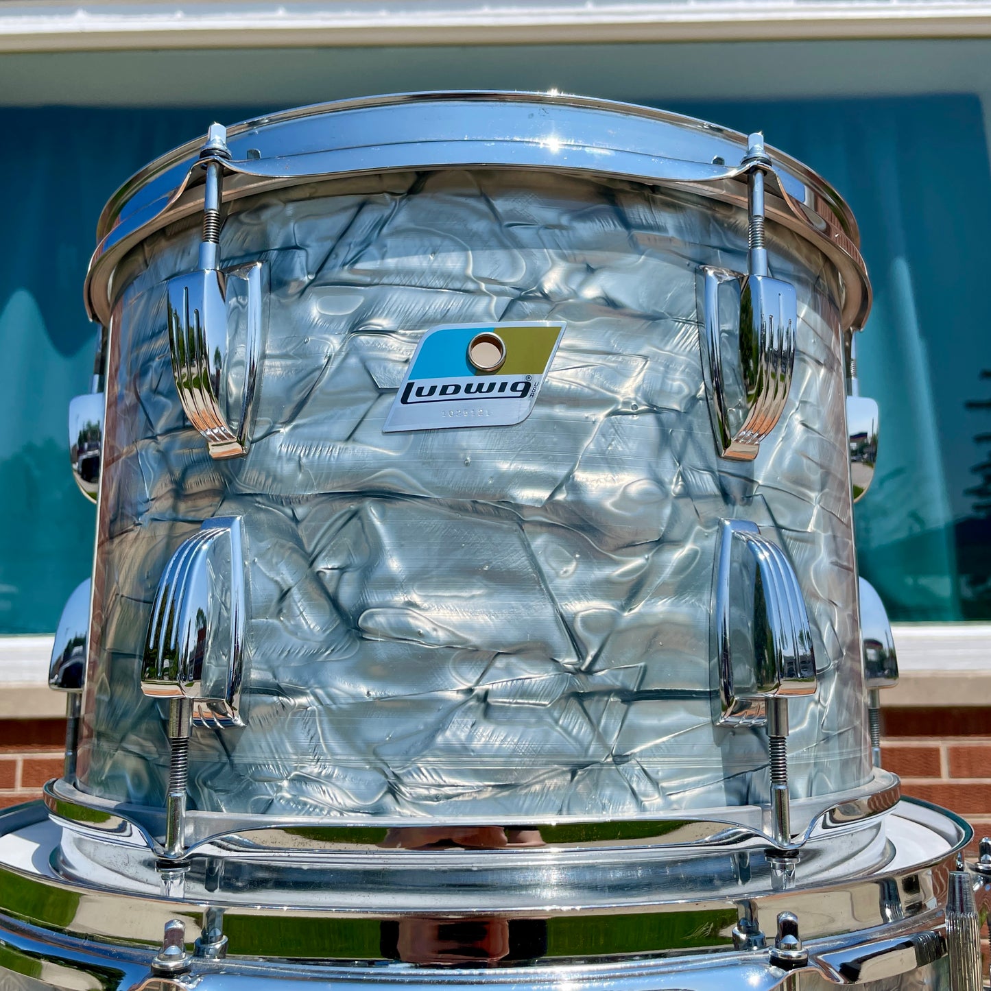 1970s Ludwig Super Classic Drum Set Sky Blue Pearl 22/13/16