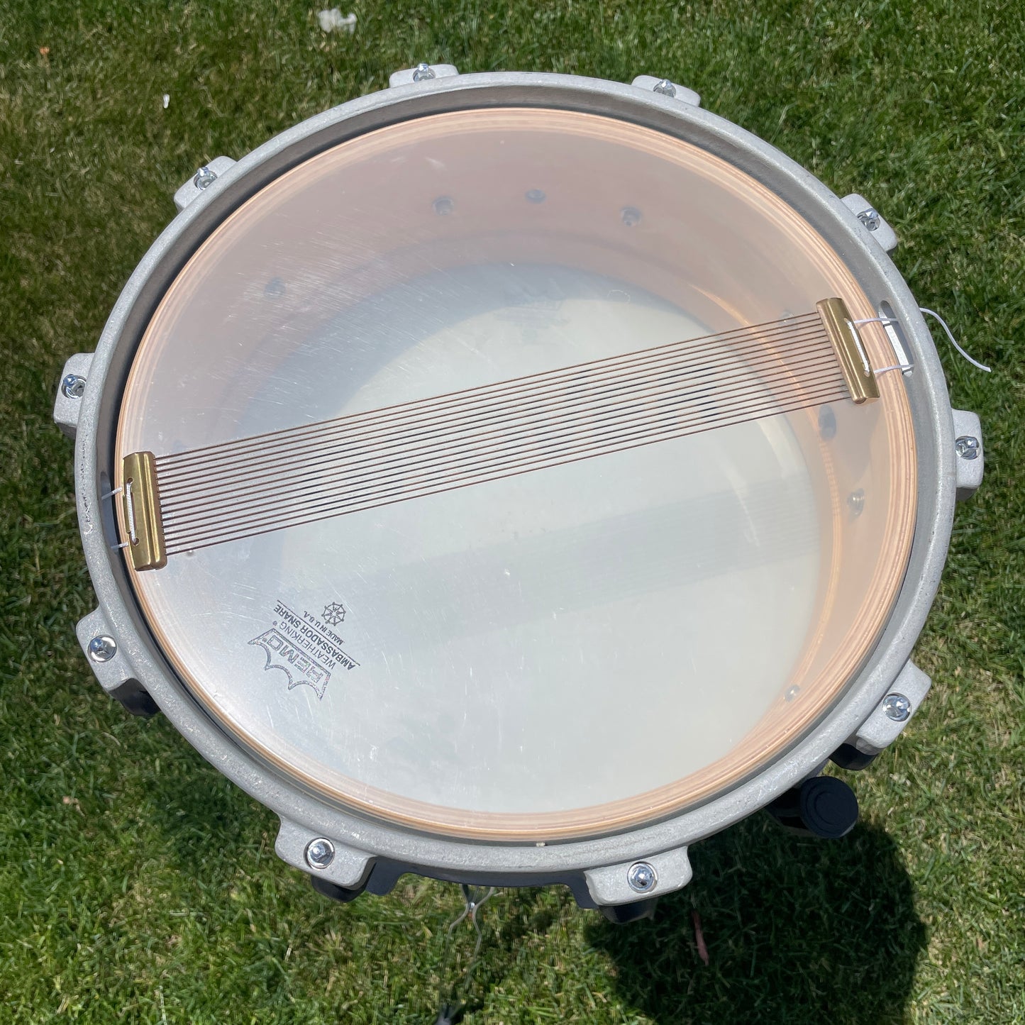 Bison Drum Company 5x14 Snare Drum Black w/ NGU Magnesium Alloy Hoops